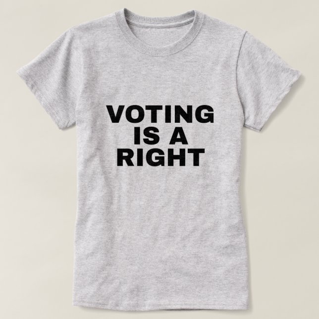 Camiseta Voting is a Right 24th Amendment Two-Sided (Frente do Design)
