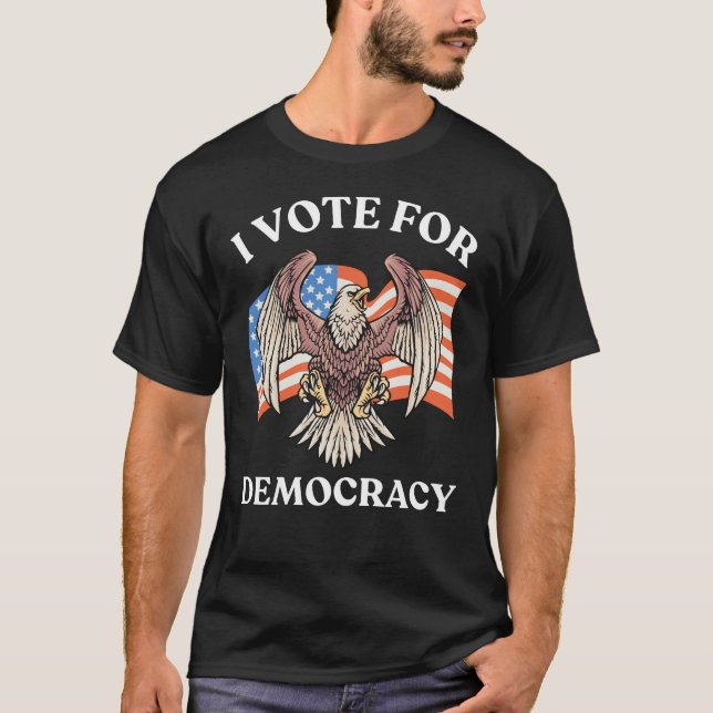 CAMISETA VOTO A FAVOR DA DEMOCRACIA AMERICANA EAGLE (Frente)