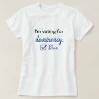 Voto a favor da Democracia Votação Blue 2024 Eleiç