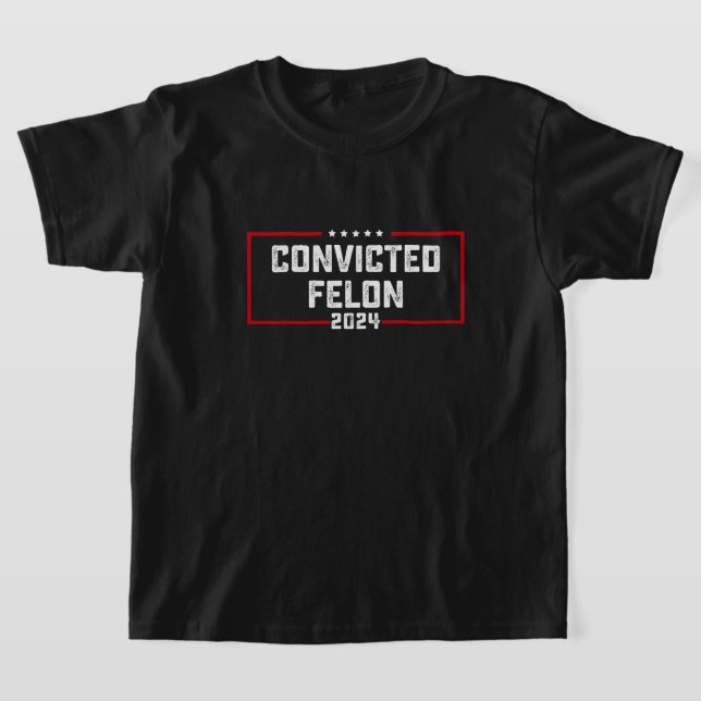 Camiseta Voto a favor do condenado Felon Pro Trump 2024 (Postura )
