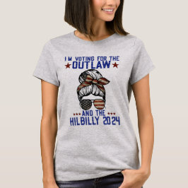 Camiseta Voto a favor do Outlaw e do Hillbilly 2024