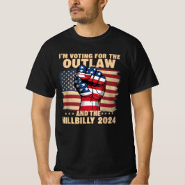 Camiseta Voto a favor do Outlaw e do Hillbilly 2024