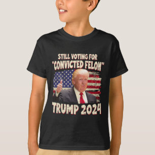 Camiseta Voto Condenado Felon 2024 - Trump 2024 Condenado