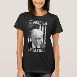 Camiseta Voto Condenado Felon 2024 - Trump 2024 Condenado