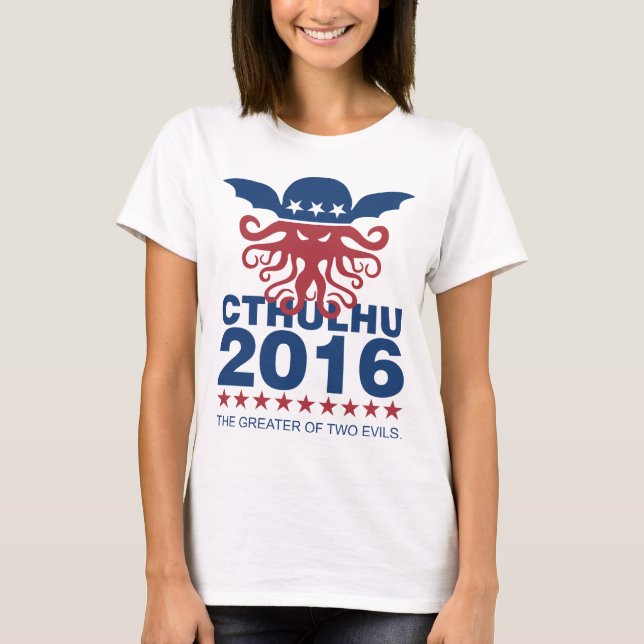 Camiseta Voto Cthulhu para o presidente (Frente)