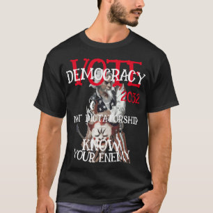 CAMISETA VOTO CZAR DEMOCRACIA NÃO DITADURA 2032