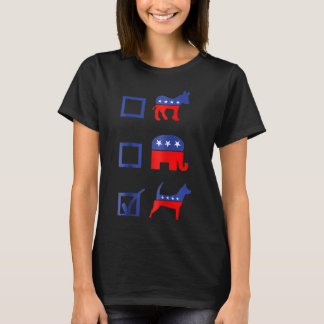 Camiseta Voto de Democrata Republicano Cachorro