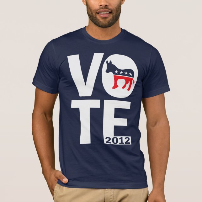 Camiseta Voto Democrata 2012 (Frente)