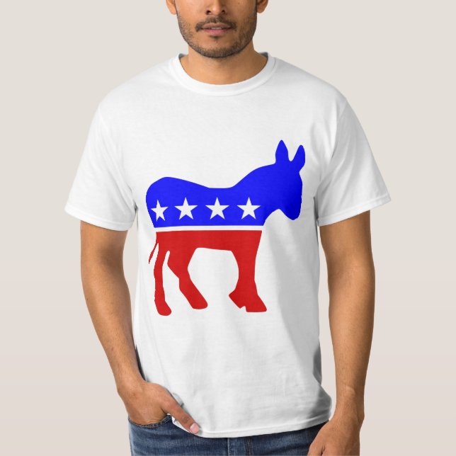 Camiseta voto democrata dokey política eleição (Frente)