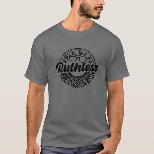 Camiseta Voto dos direitos das mulheres Somos implacáveis,  (Frente)