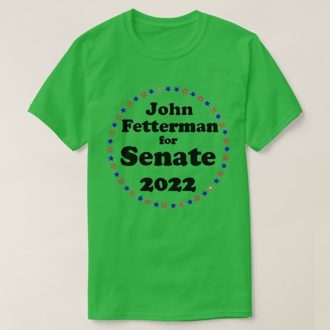Camiseta Voto Fetterman PA Senado 0 Retrô Votar John Fetter (Frente do Design)