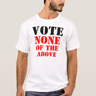 CAMISETA VOTO NENHUMA DO ACIMA