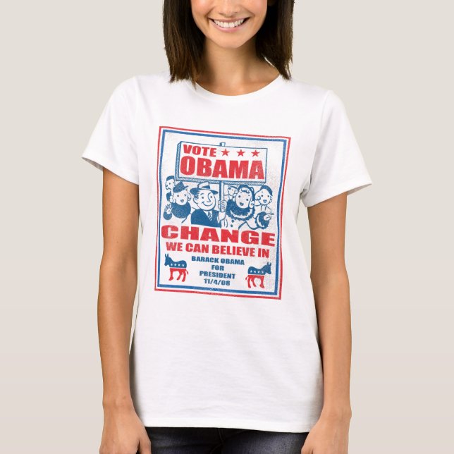 Camiseta Voto Obama '08 (Frente)
