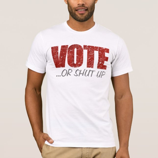 Camiseta Voto ou t-shirt acima fechado (Frente)