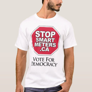 Camiseta Voto para a democracia - pare medidores espertos