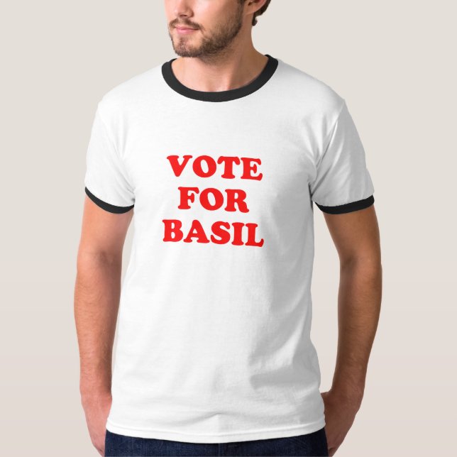 Camiseta Voto para a manjericão (Frente)