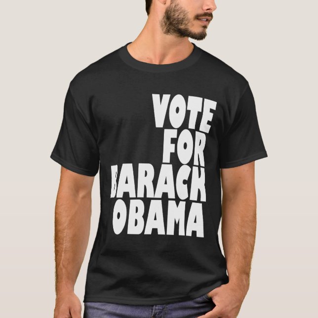 Camiseta Voto para Barack Obama (Frente)