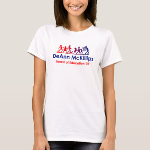 Camiseta Voto para DeAnn - as senhoras Short a Capa