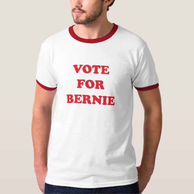 CAMISETA VOTO PARA MÁQUINAS DE LIXAR DE BERNIE (Frente)