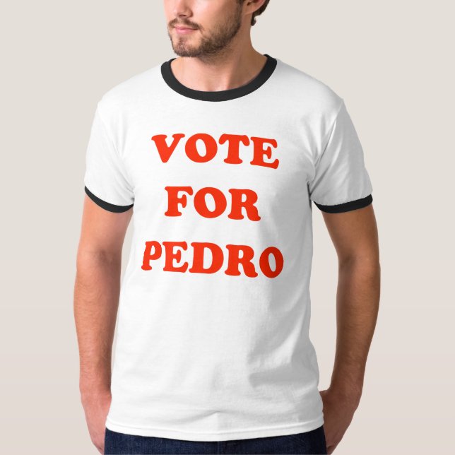 Camiseta Voto para o t-shirt da campainha dos homens de (Frente)
