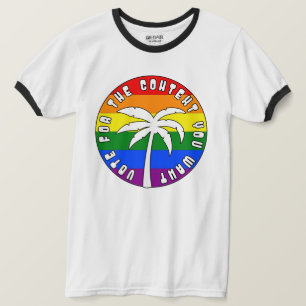 Camiseta Voto para os direitos de PRIDE de Contexto