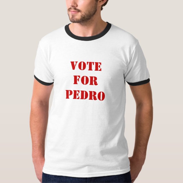 Camiseta Voto para Pedro (Frente)