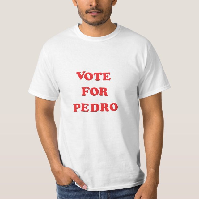 CAMISETA VOTO PARA PEDRO - TRAJE DO DIA DAS BRUXAS (Frente)