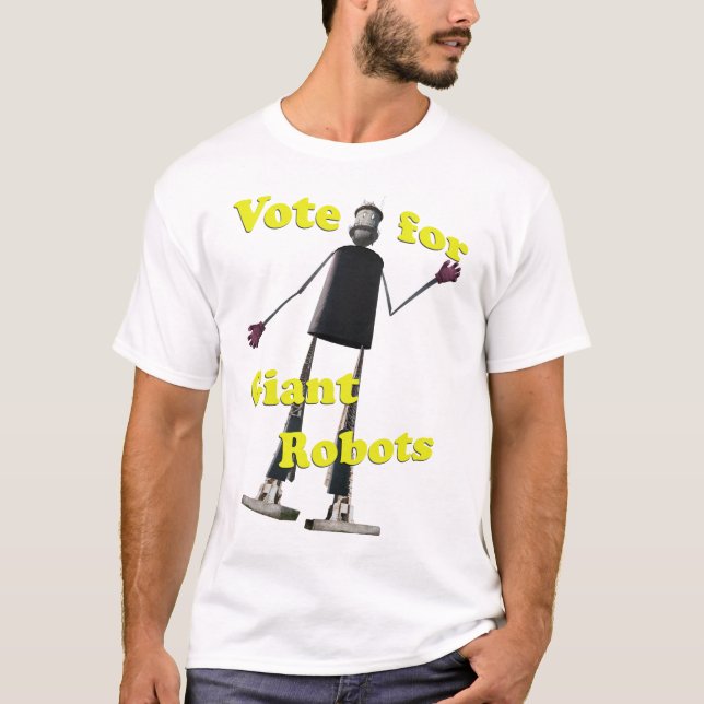 Camiseta Voto para robôs gigantes (Frente)
