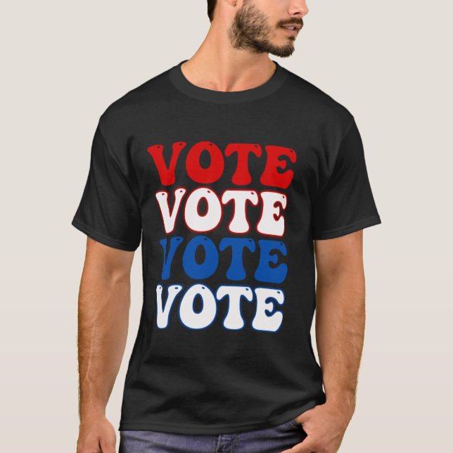 Camiseta Voto Patriótico Eleição do Governo Azul Branco Ver (Frente)