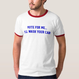 Camiseta Voto Político Em Mim... Eu Lavo Seu Carro Engraçad