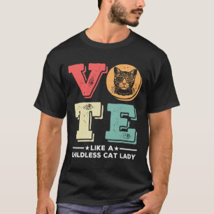 Camiseta Voto Retroativo Como Uma Mulher De Gato Sem Fios V