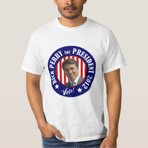 Camiseta Voto Rick Perry para o presidente 2012