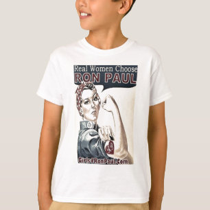 Camiseta Voto Ron Paul das mulheres reais