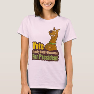 Camiseta Voto Scooby Dooby Doo para o presidente