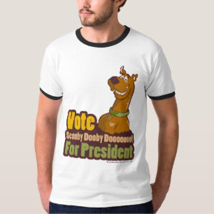 Camiseta Voto Scooby Dooby Doo para o presidente