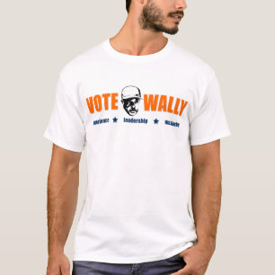 Camiseta Voto Wally - texto alaranjado