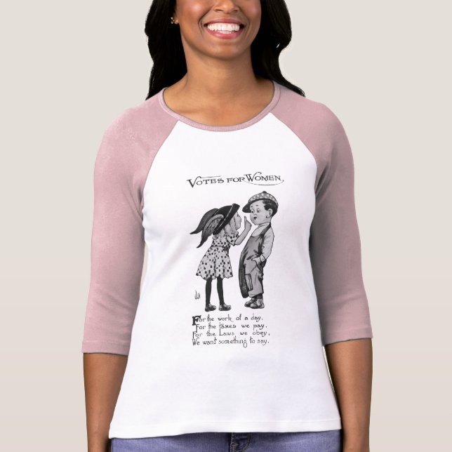 Camiseta Votos A Favor Das Mulheres (Frente)