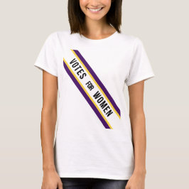 Camiseta Votos Americanos Para Mulheres Suffragette Sash