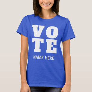 CAMISETA VOTOS PERSONALIZADOS CANDIDATAR ELEIÇÃO