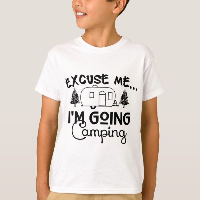 Camiseta Vou acampar (Frente)