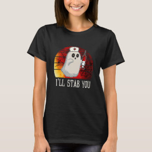 Camiseta Vou Apanhar-Te A Enfermeira Fantasma A Dizer "Puns