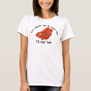 Camiseta Vou comer-lhes Lobster T-Shirt