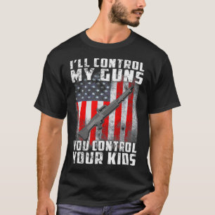 Camiseta Vou Controlar As Minhas Armas Que Controla Os Seus