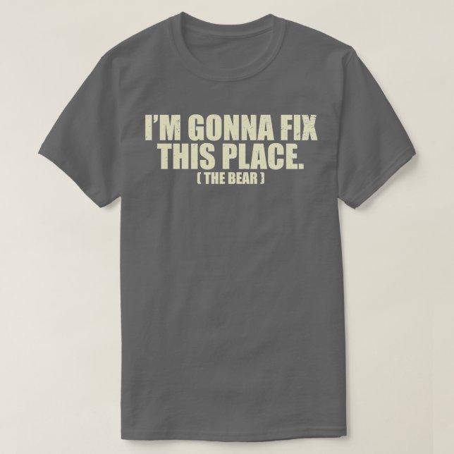 Camiseta Vou Corrigir Este Lugar O Urso (Frente do Design)