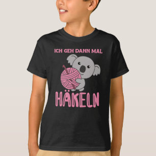 Camiseta Vou Crochet Koala Com Lã