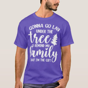 Camiseta Vou deitar debaixo da árvore de Natal