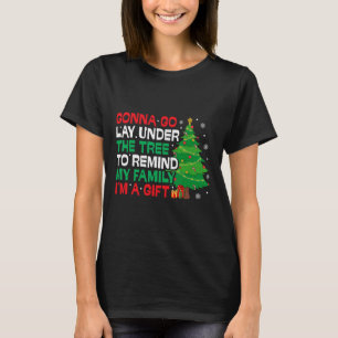 Camiseta Vou Deitar Sob O Natal Da Família Engraçado Da Árv