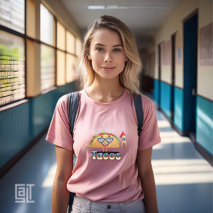 Camiseta Vou Ensinar por Tacos Professora de Arte Feminino