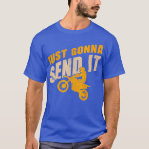 Camiseta Vou Enviá-Lo Engraçada Motocross Dirt Bike