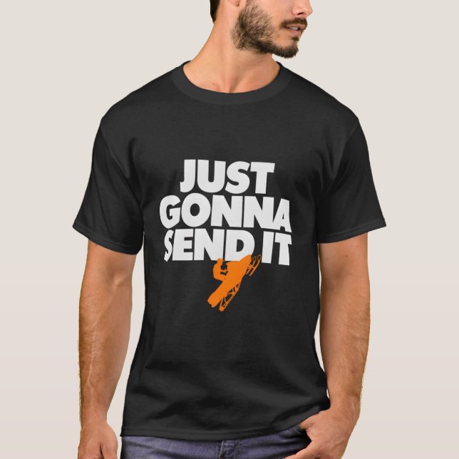 Camiseta Vou Enviá-Lo Snowmobile (Frente)